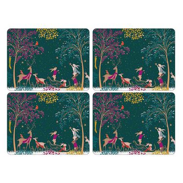 Sara Miller Woodland Tales Set of 4 Placemats